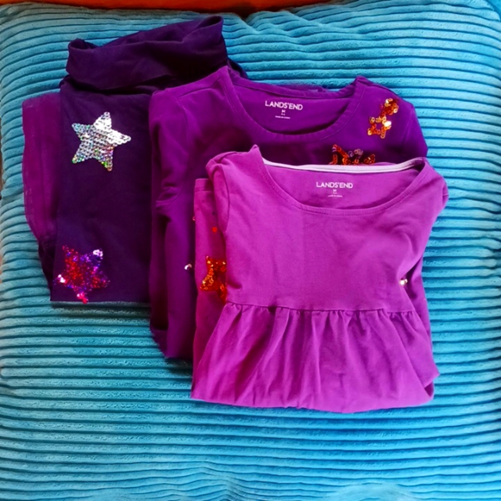 Bundle of girls purple dresses/tunic